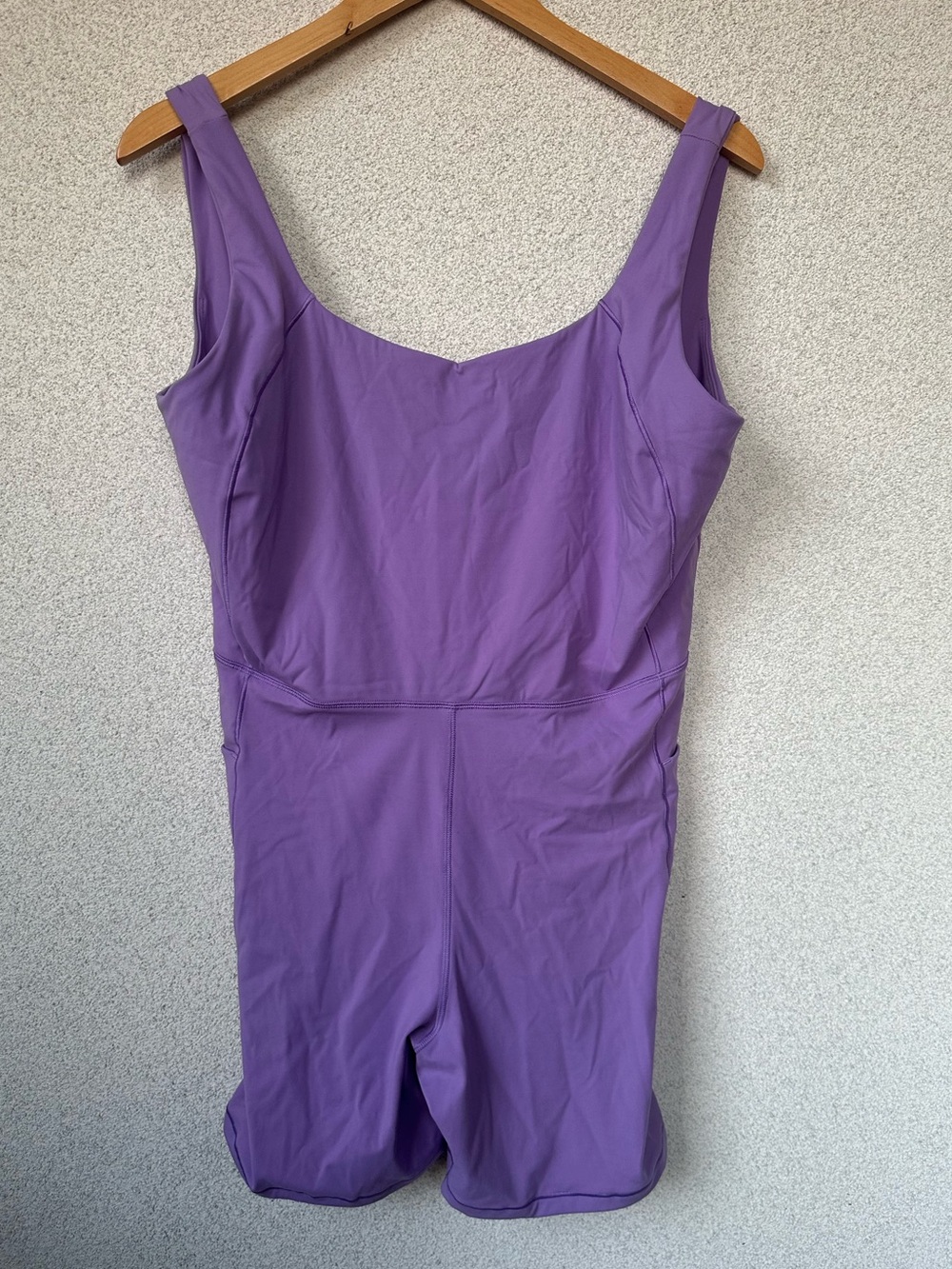CALIA Purple Inspire Activewear Romper XL Biker Short One Piece Workout Jumpsuit